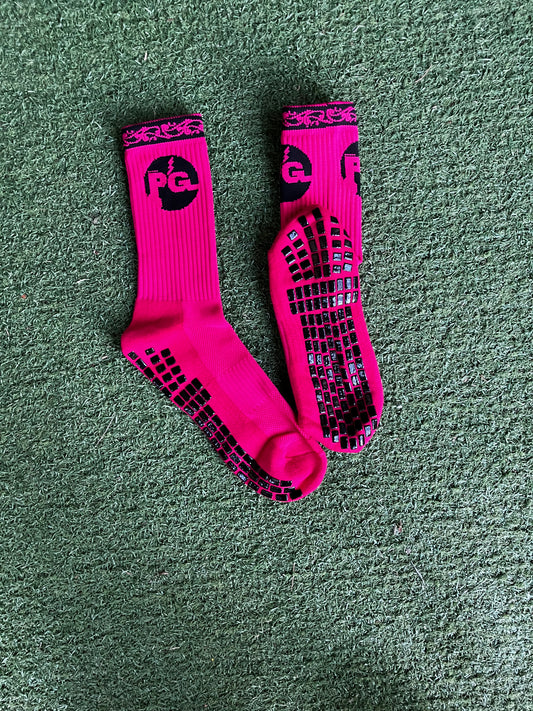 Pink Māori Crew Socks
